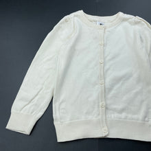 Load image into Gallery viewer, Girls H&amp;T, cream cotton knitted cardigan, GUC, size 5,  