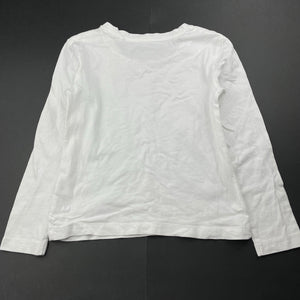 Girls Favourites, organic cotton long sleeve t-shirt / top, GUC, size 7,  