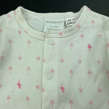Load image into Gallery viewer, Girls Marquise, soft cotton romper, flamingos, FUC, size 000,  
