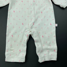 Load image into Gallery viewer, Girls Marquise, soft cotton romper, flamingos, FUC, size 000,  