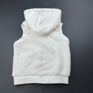 Girls Mango, soft fleece hooded vest, EUC, size 2,  