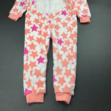 Load image into Gallery viewer, Girls Kids &amp; Co, soft fleece all-in-one pyjamas, EUC, size 3,  