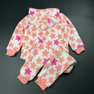 Girls Kids & Co, soft fleece all-in-one pyjamas, EUC, size 3,  