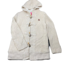 Load image into Gallery viewer, Girls Piping Hot, fleece lined hooded cardigan / sweater, L: 52cm, EUC, size 7,  