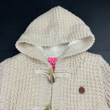 Load image into Gallery viewer, Girls Piping Hot, fleece lined hooded cardigan / sweater, L: 52cm, EUC, size 7,  