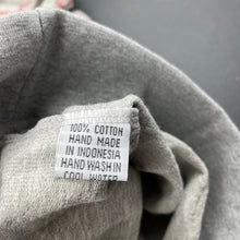 Load image into Gallery viewer, unisex Peace Street, grey &amp; red hooded cotton top, NEW, size 2,  