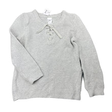 Load image into Gallery viewer, Girls Miss Understood, grey knitted cotton sweater / jumper, NEW, size 7,  
