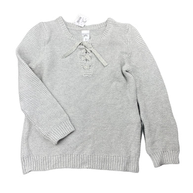 Girls Miss Understood, grey knitted cotton sweater / jumper, NEW, size 7,  
