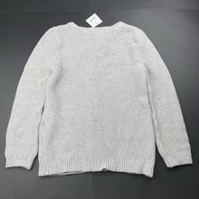Load image into Gallery viewer, Girls Miss Understood, grey knitted cotton sweater / jumper, NEW, size 7,  