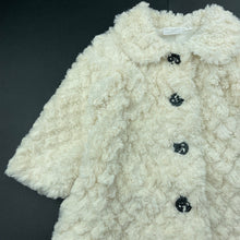 Load image into Gallery viewer, Girls Origami, lined faux fur jacket / coat, L: 38cm, EUC, size 1,  