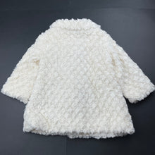 Load image into Gallery viewer, Girls Origami, lined faux fur jacket / coat, L: 38cm, EUC, size 1,  