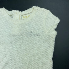 Load image into Gallery viewer, Girls Guess, cream &amp; white sequin party dress, EUC, size 6, L: 55cm