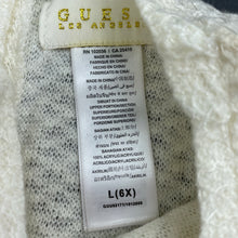 Load image into Gallery viewer, Girls Guess, cream &amp; white sequin party dress, EUC, size 6, L: 55cm