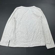 Load image into Gallery viewer, Girls H&amp;M, grey marle long sleeve t-shirt / top, butterflies, GUC, size 9-10,  