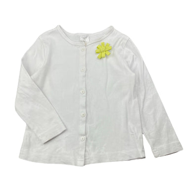 Girls Target, white cotton long sleeve top, FUC, size 2,  