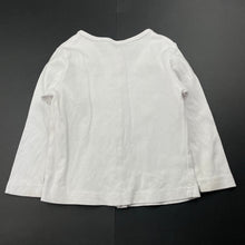 Load image into Gallery viewer, Girls Target, white cotton long sleeve top, FUC, size 2,  