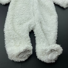 Load image into Gallery viewer, unisex UNICORN, fleece zip coverall / romper, GUC, size 00,  