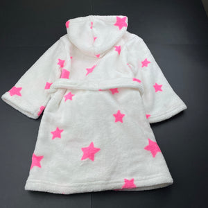 Girls Cotton On, fleece dressing gown / bath robe, L: 58cm, GUC, size 3-4,  