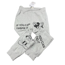 Load image into Gallery viewer, Girls Zara, Disney Mickey Mouse track pants, elasticated, Inside leg: 48cm, NEW, size 9,  