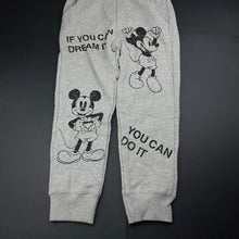 Load image into Gallery viewer, Girls Zara, Disney Mickey Mouse track pants, elasticated, Inside leg: 48cm, NEW, size 9,  