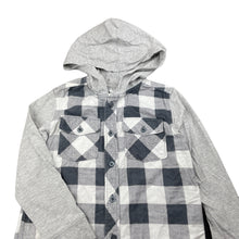 Load image into Gallery viewer, Boys H&amp;T, flannel cotton hooded shirt, FUC, size 6,  