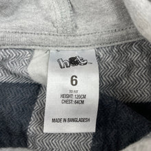 Load image into Gallery viewer, Boys H&amp;T, flannel cotton hooded shirt, FUC, size 6,  