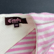 Load image into Gallery viewer, Girls Cindy Kids, cream &amp; pink long sleeve top, GUC, size 10,  