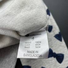 Load image into Gallery viewer, Girls B Collection, fleece lined sweater / jumper, bows, EUC, size 4,  
