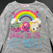 Load image into Gallery viewer, Girls Shopkins, long sleeve t-shirt / top, EUC, size 5,  