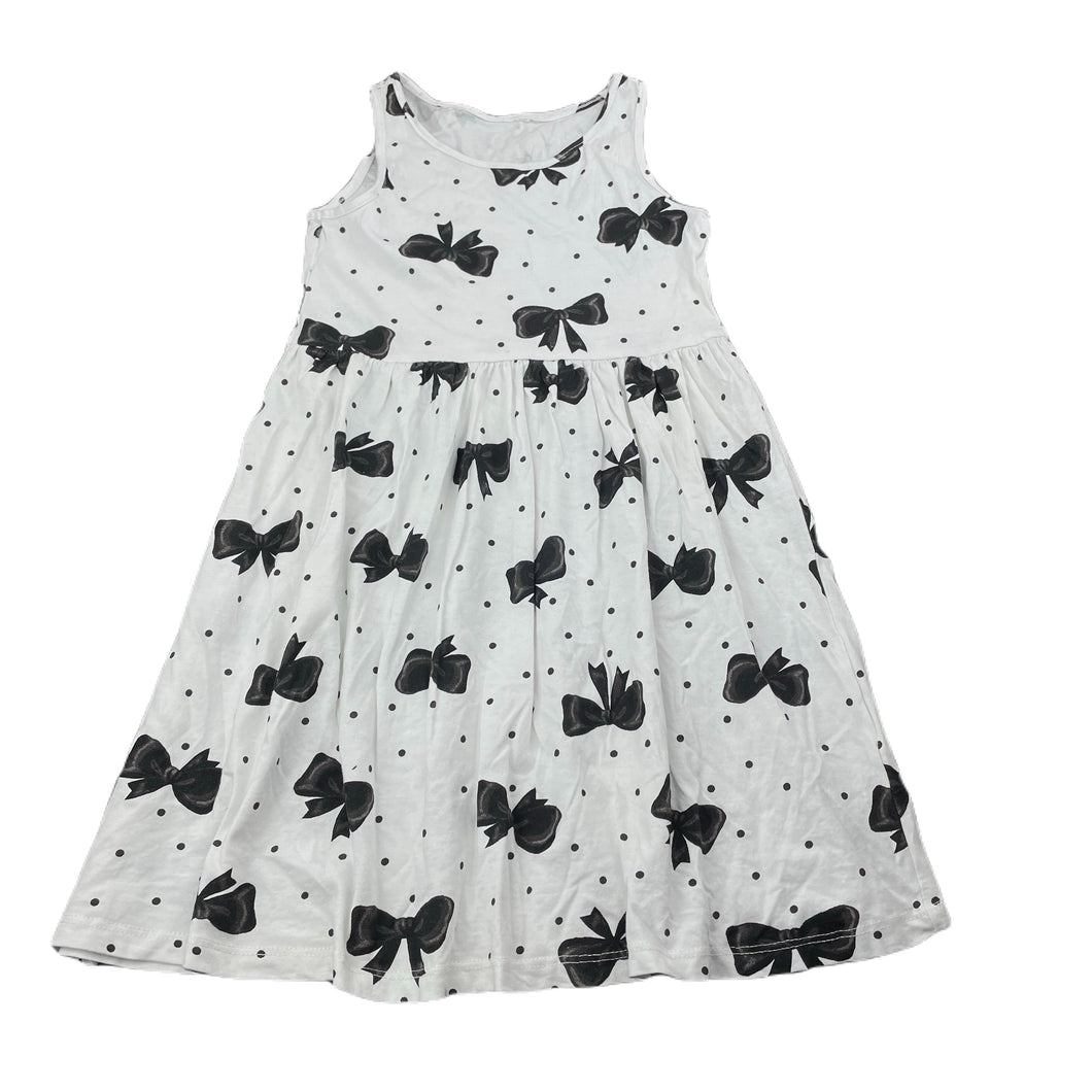 Girls H&M, cotton casual summer dress, no size, armpit to armpit: 28cm, FUC, size 3-4, L: 59cm