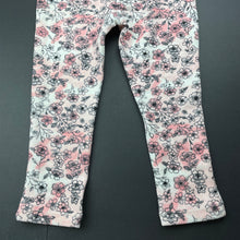 Load image into Gallery viewer, Girls Dymples, floral leggings, elasticated, Inside leg: 31cm, NEW, size 2,  