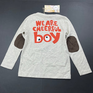 Boys TWO & SEVEN, grey long sleeve t-shirt / top, NEW, size 3,  