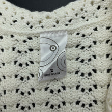 Load image into Gallery viewer, Girls Target, cotton sleeveless bolero cardigan, EUC, size 2,  