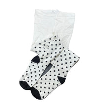 Load image into Gallery viewer, Girls stretchy, spotted stockings, EUC, size 6-8,  