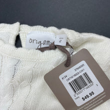 Load image into Gallery viewer, Girls Origami, knitted long sleeve dress, NEW, size 2, L: 44cm