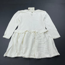 Load image into Gallery viewer, Girls Origami, knitted long sleeve dress, NEW, size 2, L: 44cm