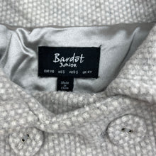 Load image into Gallery viewer, Girls Bardot Junior, light grey soft feel jacket / coat, L: 50cm, NEW, size 5,  
