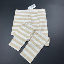 Load image into Gallery viewer, Girls Target, metallic gold stripe leggings, Inside leg: 52cm, NEW, size 10,  