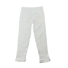 Load image into Gallery viewer, Girls H&amp;T, grey ribbed leggings, Inside leg: 33.5cm, GUC, size 2,  