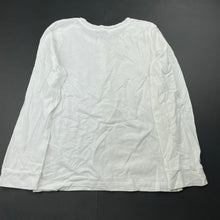Load image into Gallery viewer, Girls H&amp;T, white cotton long sleeve top, EUC, size 7,  