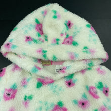 Load image into Gallery viewer, Girls Lily &amp; Dan, soft fleece floral hoodie sweater, armpit to armpit: 32cm, shoulder to cuff: 33cm, EUC, size 2,  
