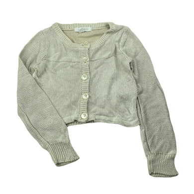 Girls Pumpkin Patch, metallic knit cardigan, GUC, size 7,  
