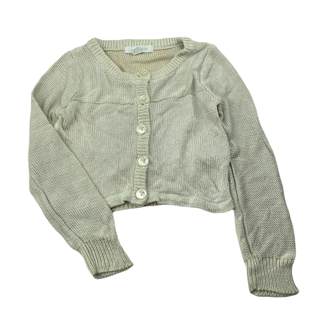 Girls Pumpkin Patch, metallic knit cardigan, GUC, size 7,  