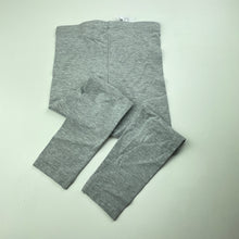Load image into Gallery viewer, Girls Anko, grey marle leggings, elasticated, Inside leg: 41cm, NEW, size 4,  