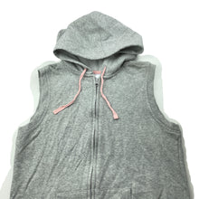 Load image into Gallery viewer, Girls Target, grey &amp; silver fleece lined hooded vest, FUC, size 12,  