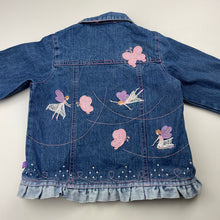 Load image into Gallery viewer, Girls D&#39;Lish, embroidered denim jacket, fairies, GUC, size 3,  