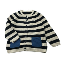 Load image into Gallery viewer, unisex ETONZOE, knitted cotton cardigan / sweater, GUC, size 4,  