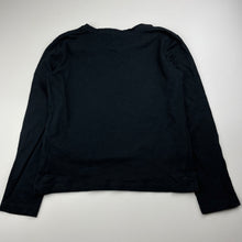 Load image into Gallery viewer, Girls Favourites, black organic cotton long sleeve top, GUC, size 10,  