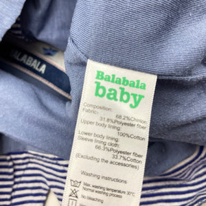 unisex Balabala, cotton lined lightweight spray jacket, FUC, size 2,  