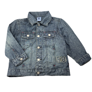 Boys Pumpkin Patch, blue denim jacket, FUC, size 3,  